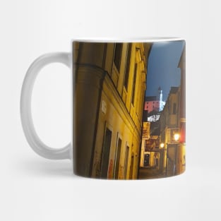 Night streets of Bratislava Mug